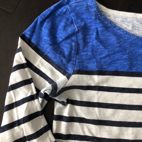 JCrew Colour Block Stripe Top - Picture 2 of 6